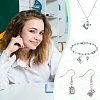 56Pcs 14 Styles Book Theme Tibetan Style Alloy Pendants FIND-GA0006-82-5
