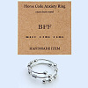 304 Stainless Steel Rotating Cuff Rings FS-WG14209-09-1