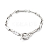 Tarnish Resistant 304 Stainless Steel Figaro Chain Bracelets BJEW-JB06446-1