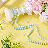 2 Strands 2 Colors Anti-Tarnish Electroplate Glass Beads Strands GLAA-TA0003-67-6