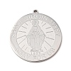 Religion 304 Stainless Steel Pendants STAS-F367-04P-1