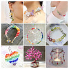 12 Strands 3 Styles Gradient Color Baking Paint Glass Bead Strands DGLA-TA0001-21E-9