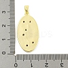 Brass Micro Pave Clear Cubic Zirconia Pendants KK-P263-04B-G-3