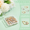 48Pcs 2 Colors Alloy Rhinestone Links/Connectors FIND-UN0016-40-5