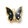 304 Stainless Steel Enamel Charms STAS-Q347-10B-G-1