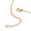 304 Stainless Steel Butterfly Link Chain Anklets for Women AJEW-AN00700-5