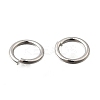 Brass Open Jump Rings KK-B147-03D-P-3