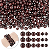 300Pcs 3 Styles Natural Wood Beads Strands WOOD-GA0001-66-1