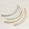Mixed Alloy Grade A Crystal Rhinestone Curved Tube Links connectors X-RB-B067-A01M-1
