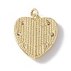 Brass Micro Pave Clear Cubic Zirconia Pendants KK-I692-03G-02-2
