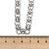 304 Stainless Steel Ring Link Chain Necklaces NJEW-H072-02A-P-5