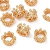 SHEGRACE Brass Micro Pave Clear Cubic Zirconia European Beads XGRQ4G529-685G-1