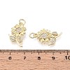 Brass Micro Pave Cubic Zirconia Pendants KK-T071-125G-3
