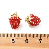 Brass Enamel Pendants KK-R229-07G-07-2