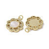 Brass Micro Pave Cubic Zirconia Pendants KK-G485-26B-G-2