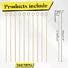 100Pcs Brass Eye Pins KK-ME0004-82-2