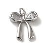 Rack Plating Brass Micro Pave Clear Cubic Zirconia Pendants KK-R158-05P-1