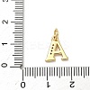 Brass Micro Pave Cubic Zirconia Charms KK-I382-03G-4