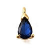 Brass Micro Pave Cubic Zirconia Pendants KK-D356-08G-G-1
