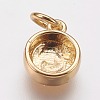 Brass Pendant Cabochon Settings KK-E728-L-06G-1