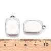 304 Stainless Steel Pendant Cabochon Settings STAS-T067-19P-3