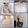 2 Pairs 2 Styles ABS Plastic Imitation Pearl Chain Non-slip Bra Straps FIND-CY0001-25-4