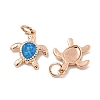 Synthetic Opal Pendants KK-E114-03RG-2