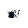 Butterfly Alloy Rhinestone Car Air Vent Clips AUTO-PW0001-02C-2