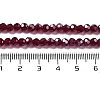 Electroplate Transparent Glass Beads Strands EGLA-A035-T4mm-A02-4