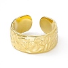Ion Plating(IP) 304 Stainless Steel Cuff Ring for Women RJEW-C060-13G-2