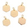 Ion Plating(IP) 304 Stainless Steel Stamping Blank Tag Charms LS-STAS-I311-24G-2