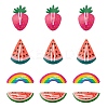 24Pcs 4 Style Baking Paint Iron Snap Hair Clips PHAR-LS0001-03-2