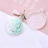 Christmas Theme DIY Flat Round with Snowflake Pendant Silicone Molds LS-DIY-F114-34-6