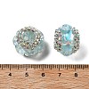 Acrylic Rhinestone Rondelle Beads OACR-S048-02B-3
