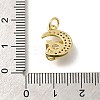 Rack Plating Brass with Cubic Zirconia Pendants KK-Z086-13G-01-3
