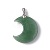 Natural Green Aventurine Pendants G-Z022-04D-2