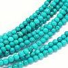 Natural Howlite Round Bead Strands X-TURQ-E022-38B-4mm-1