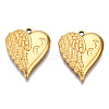 Ion Plating(IP) 201 Stainless Steel Pendants STAS-N098-144LG-3