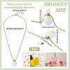 1Pc Natural Quartz Crystal Perfume Bottle Necklaces NJEW-PH0001-37A-02-2
