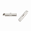 Iron Slide On End Clasp Tubes IFIN-R212-1.3cm-P-2