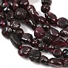 Natural Garnet Nuggets Beads Strands G-J335-32-5