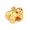 Christams Brass Enamel European Beads LS-KK-F922-03E-G-2