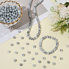 3Strands Baking Paint Glass Round Bead Strands DGLA-LT0001-02B-3