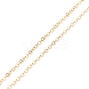 Crystal Rhinestone Rondelle Slider Pendant Necklace with Brass Cable Chains for Women NJEW-JN03816-6