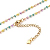 304 Stainless Steel Enamel Twisted Chain Necklaces NJEW-JN03154-2