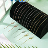 6Pcs 3 Colors Brass Box Chain Necklaces NJEW-TA0001-20-7