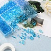 DIY Light Sky Blue Series Jewelry Making Kits DIY-YW0002-94F-5