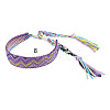 Cotton Braided Wave Pattern Cord Bracelet FIND-PW0013-002H-1