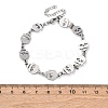 304 Stainless Steel Skull Link Bracelets for Men & Women BJEW-D042-25P-5
