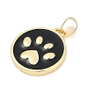 Brass Enamel Pendants KK-G522-45G-01-3